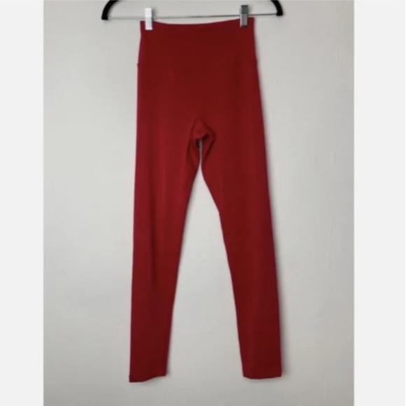 Girlfriend Collective Leggings Red Full-Length Compresion Gym & Training Size XS - Picture 2 of 5